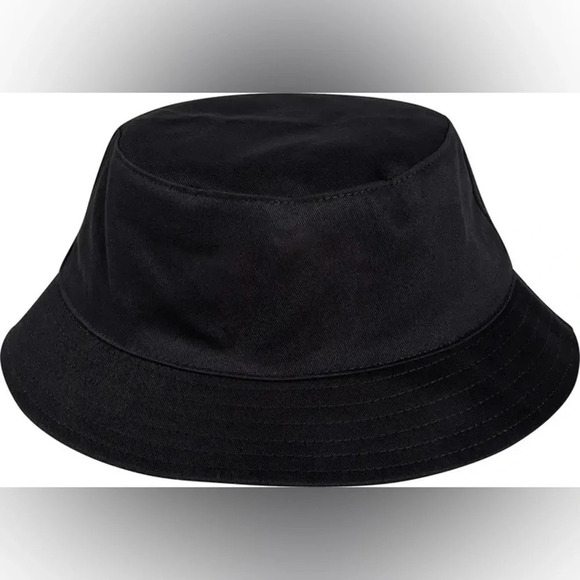 🍄HOST PICK🍄Smiley x By Samii Ryan Caution Smiles Cotton Bucket Hat, Blk/Pnk, NWT - Picture 2 of 6